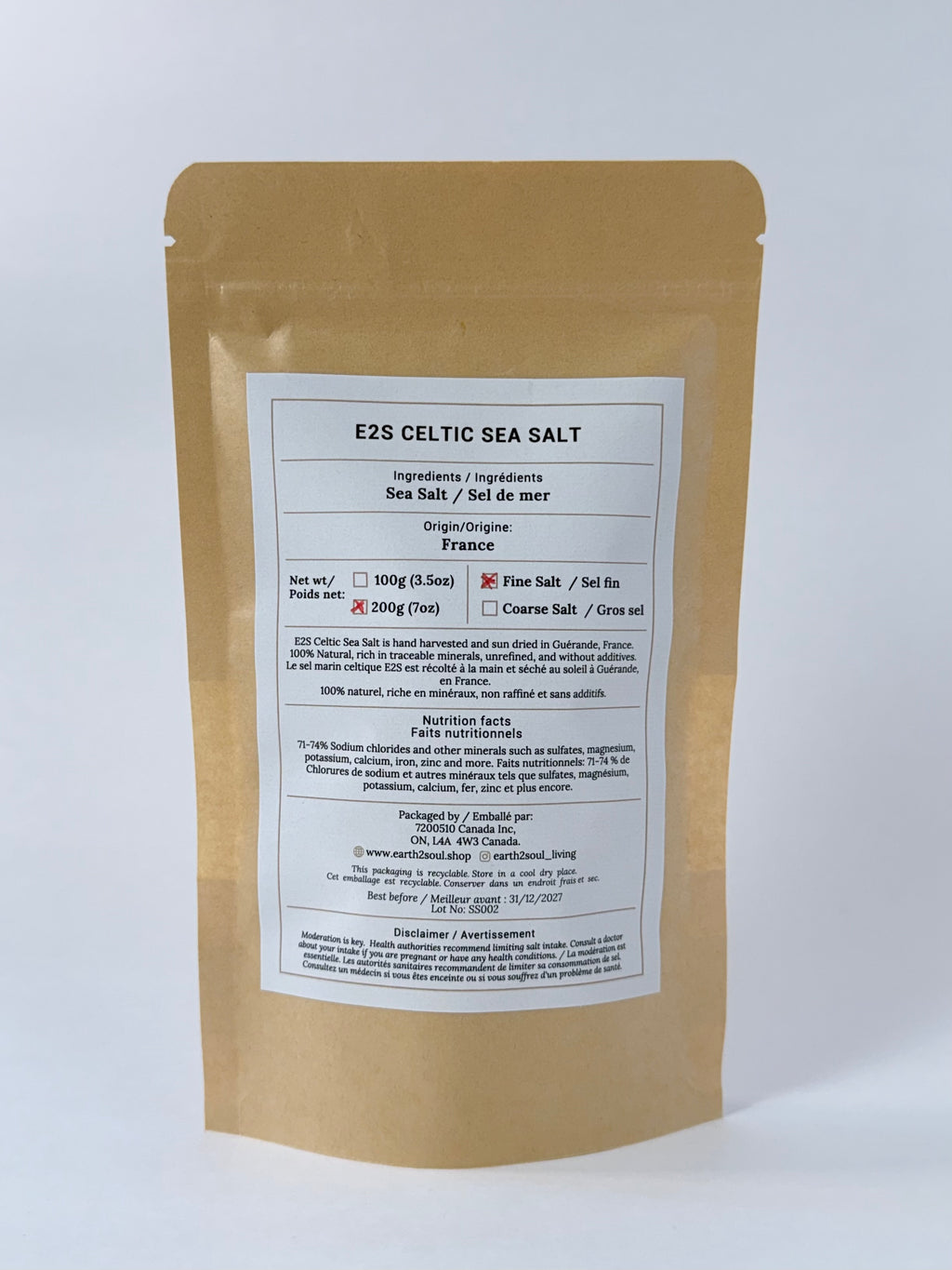 E2S Celtic Sea Salt Pouch